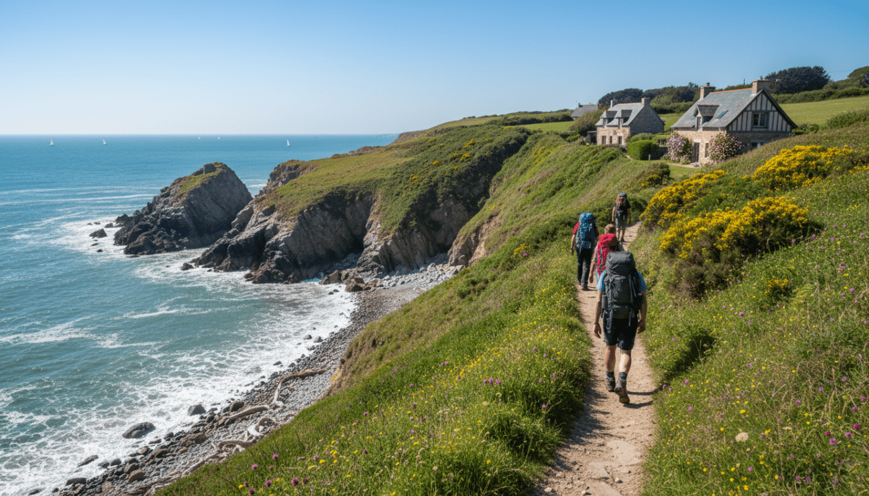 découvrez le gr 223 dans la manche : guides des étapes, options d'hébergements et conseils pratiques pour profiter pleinement du célèbre sentier des douaniers.